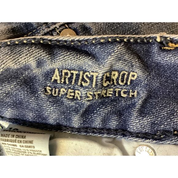 American Eagle Outfitters Women's Size 10 Artist Crop Super Stretch - Preowned - Picture 4 of 12